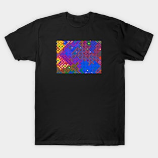 Gay Pride Abstract Rounded Circuits T-Shirt